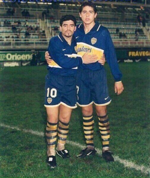 Fotos - Diego Maradona - Roman Riquelme.