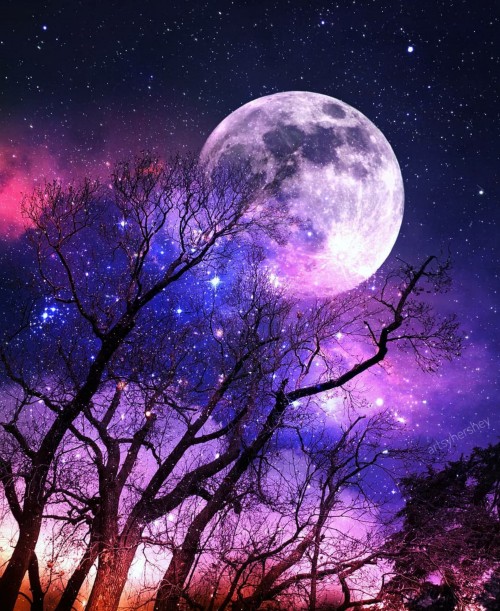 Nada cuesta soñar e imaginarnos aquello que deseamos mientras observamos la plácida luna.