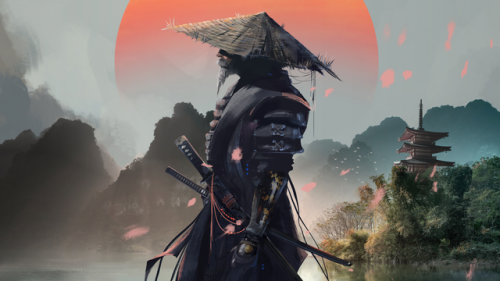 Un fondo de samurai
